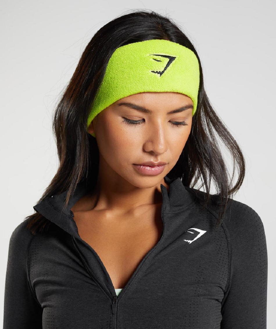 Ekwipunek Damskie Gymshark Sharkhead Headband Zielone | PL 2054BEX